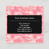 Pink Camouflage Pattern, Militär, Armee Quadratische Visitenkarte (Vorderseite)