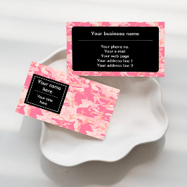 Pink Camouflage Pattern, Militär, Armee Visitenkarte