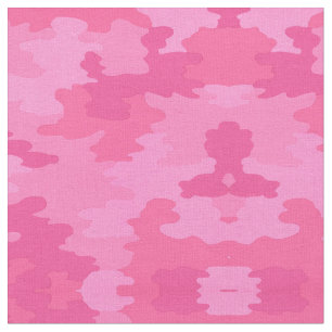 Pink Camouflage Pattern Stoff
