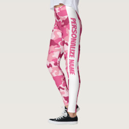 Pink Camouflage PERSONALIZE Leggings