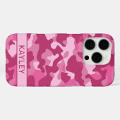 Pink Camouflage Personalized Case-Mate iPhone Hülle (Rückseite (Horizontal))