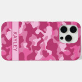 Pink Camouflage Personalized Case-Mate iPhone Hülle (Rückseite (Horizontal))