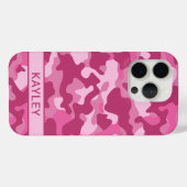 Pink Camouflage Personalized Case-Mate iPhone Hülle (Rückseite (Horizontal))