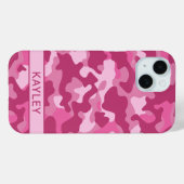 Pink Camouflage Personalized Case-Mate iPhone Hülle (Rückseite (Horizontal))