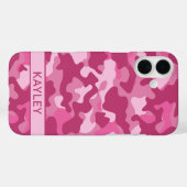 Pink Camouflage Personalized Case-Mate iPhone Hülle (Rückseite (Horizontal))
