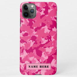 Pink Camouflage Persönlicher Name iPhone 11Pro Max Hülle