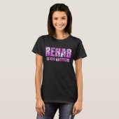 Pink Camouflage Rehab ist für Quitters T-Shirt (Vorne ganz)