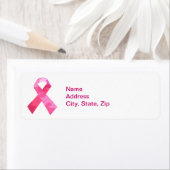 Pink Camouflage Ribbon-Adressetiketten (Insitu)