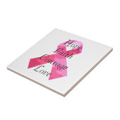 Pink Camouflage Ribbon Faith Tile Fliese (Seite)