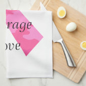 Pink Camouflage Ribbon Faith Towel Küchentuch (Viertel Falte)