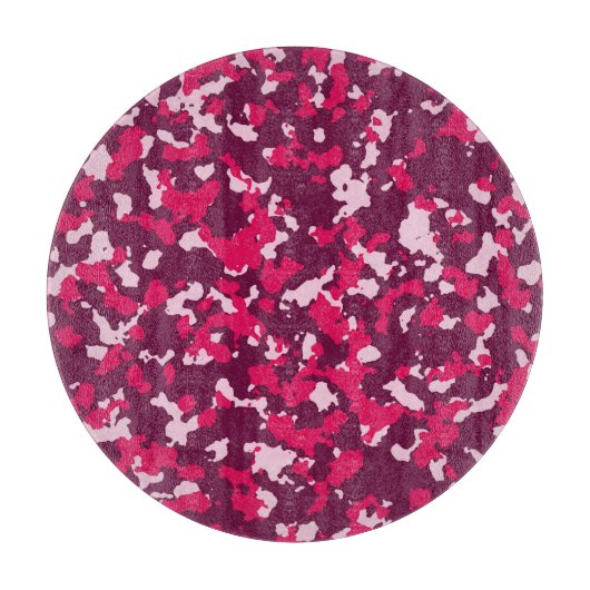 Pink Camouflage Schneidebrett (Vorderseite)