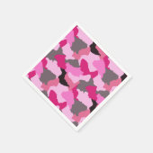 Pink Camouflage Serviette (Ecke)