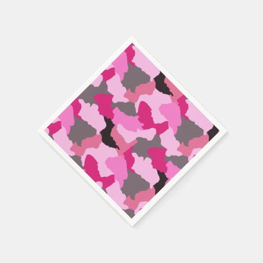 Pink Camouflage Serviette (Ecke)