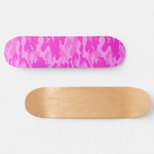 Pink Camouflage Skateboard (Horizontal)