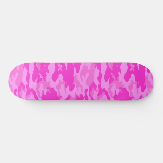Pink Camouflage Skateboard (Horizontal)