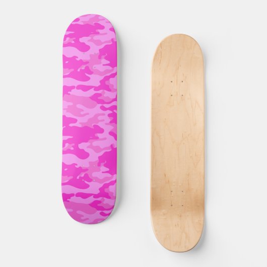 Pink Camouflage Skateboard (Vorderseite)