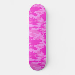 Pink Camouflage Skateboard