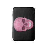Pink Camouflage Skull Bath Mat Badematte (Vorderseite Vertikal)