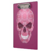 Pink Camouflage Skull Clipboard Klemmbrett (Links)