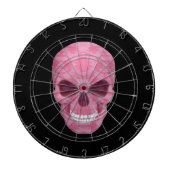 Pink Camouflage Skull Dart Board Dartscheibe (vorne)