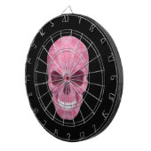 Pink Camouflage Skull Dart Board Dartscheibe (Vorderseite rechts)