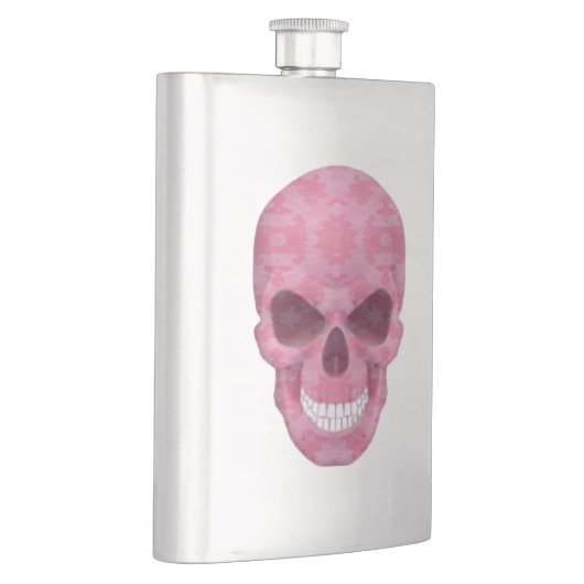 Pink Camouflage Skull Flask Flachmann (Rechts)