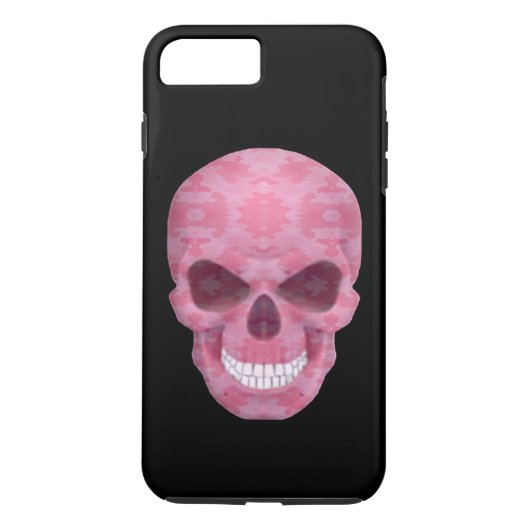 Pink Camouflage Skull iPhone 7 Fall Case-Mate iPhone Hülle (Rückseite)