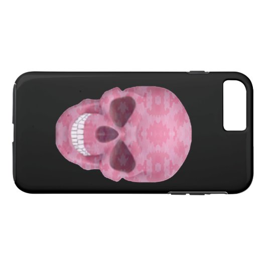 Pink Camouflage Skull iPhone 7 Fall Case-Mate iPhone Hülle (Rückseite (Horizontal))