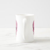 Pink Camouflage Skull Knochen China Tasse (Rückseite)