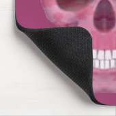 Pink Camouflage Skull Mouse Pad Mousepad (Ecke)