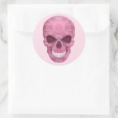 Pink Camouflage Skull Stickers (Tasche)