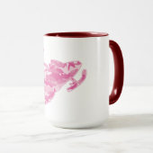 Pink Camouflage Snowmobile Tasse (VorderseiteRechts)