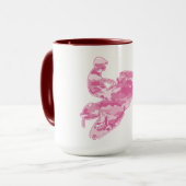 Pink Camouflage Snowmobile Tasse (Vorderseite Links)