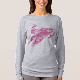 Pink Camouflage Snowmobiler T-Shirt