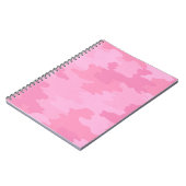 Pink Camouflage Spirale Notebook Notizblock (Linke Seite)