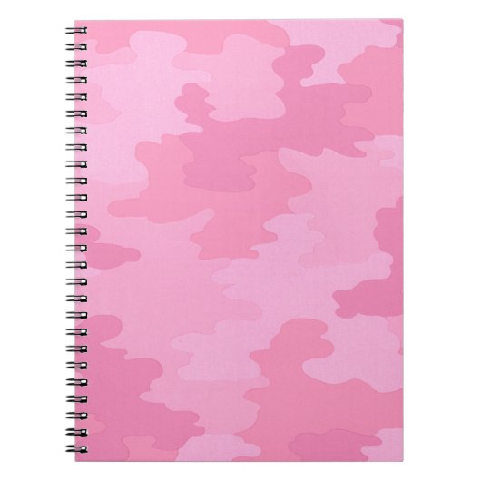 Pink Camouflage Spirale Notebook Notizblock (Vorderseite)