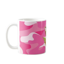 Pink-Camouflage-Studie Hunde Tasse