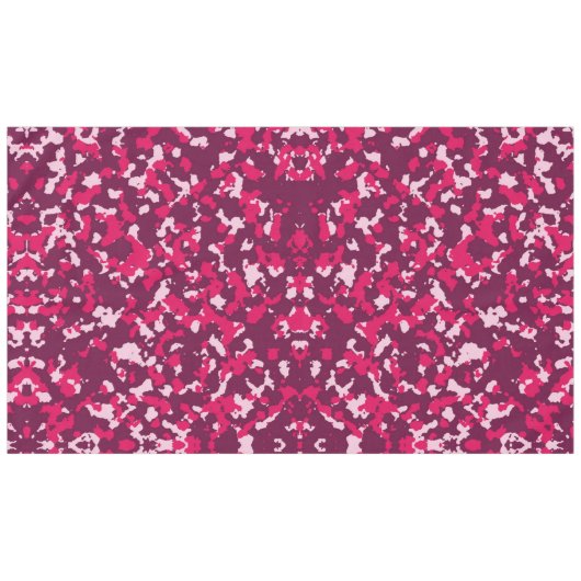 Pink Camouflage Tischdecke (Vorderseite (Horizontal))