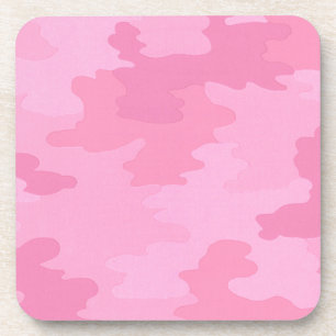 Pink Camouflage Untersetzer