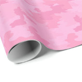 Pink Camouflage Wrapping Paper Geschenkpapier (Rolleneckpunkt)