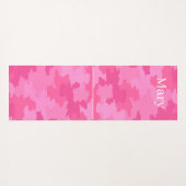 Pink Camouflage Yogamatte (Rückseite (Horizontal))