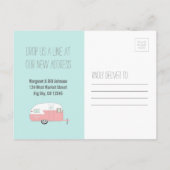 Pink Camper Ankündigungspostkarte (Rückseite)