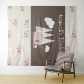 Pink Camper Camping Geburtstagsparty Wandteppich (Beispiel (Horizontal))