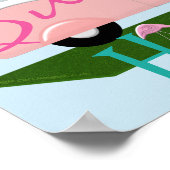 Pink Camper Sweet Zuhause Poster (Ecke)