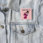 Pink Candle Clown 3. Geburtstagskarte Button (Beispiel)