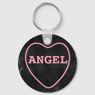 Pink Candy Angel Herzlich Willkommen im Valentiner Schlüsselanhänger