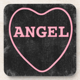 Pink Candy Angel Herzlich Willkommen im Valentiner Untersetzer