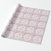 Pink Candy Baby Dusche Sweet Little One Geschenkpapier (Ungerollt)