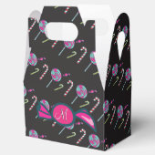 Pink Candy Bonbons Monogram Geschenkschachtel (Geöffnet)
