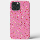 Pink Candy Cane Pattern Case-Mate iPhone Hülle (Rückseite)